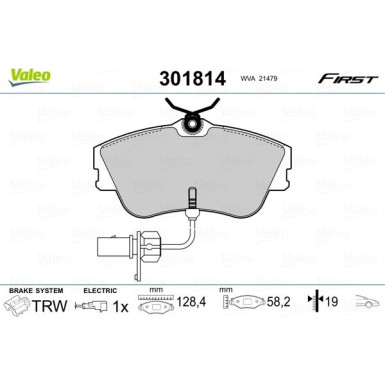 VALEO Bremsbeläge VALEO Bremsbeläge