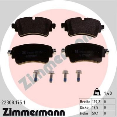 ZIMMERMANN Bremsbeläge ZIMMERMANN Bremsbeläge