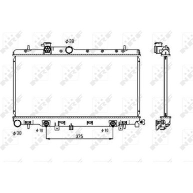 Kühler, Motorkühlung | 53698 Kühler, Motorkühlung | 53698