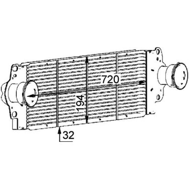 Ladeluftkühler BEHR Premium Line CI 80 000P