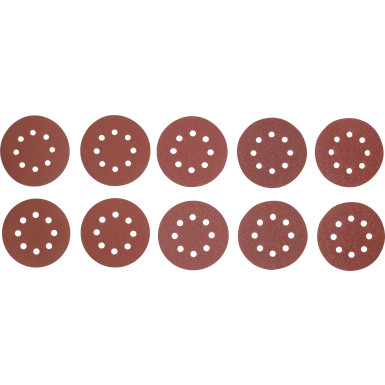 BGS Schleifblatt-Satz für Exzenterschleifer Ø 125 mm K 40 - 180 25-tlg BGS Do it yourself 80817