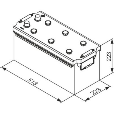 T3 077 BOSCH | NKW-Batterie | 12V 155Ah 900A | 0 092 T30 770