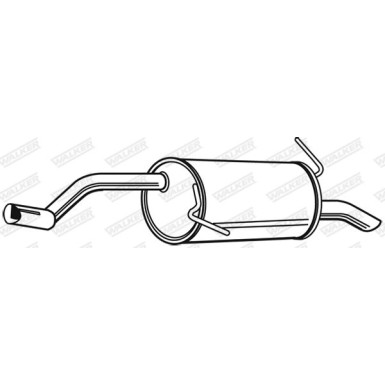 52 / Auspufftopf Hinten | FORD Fiesta 08 | 23975