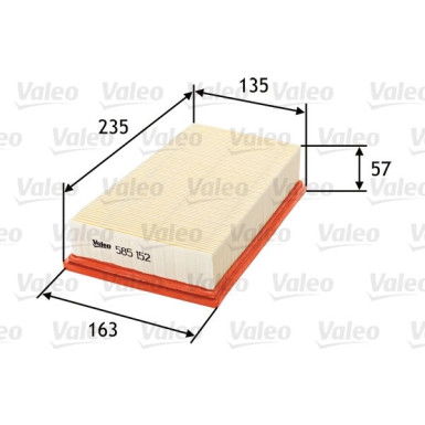 VALEO Luftfilter | 585152