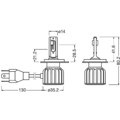 64193DWBRT-2HFB Glühlampe, Abbiegescheinwerfer LEDriving® HL BRIGHT 64193DWBRT-2HFB Glühlampe, Abbiegescheinwerfer LEDriving® HL BRIGHT