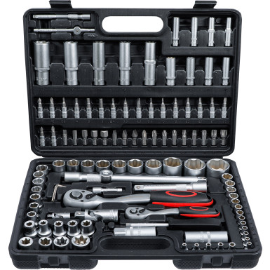 BGS Steckschlüssel-Satz Antrieb 6,3 mm (1/4 ) / 12,5 mm (1/2 ) 108-tlg BGS Do it yourself 2287