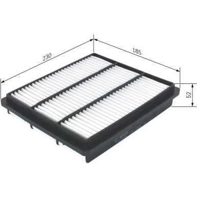 Luftfilter | MITSUBISHI,MAZDA,CHRYSLER,DODGE | 1457433968