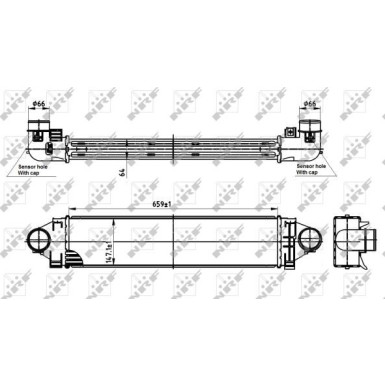 NRF Ladeluftkühler 30304