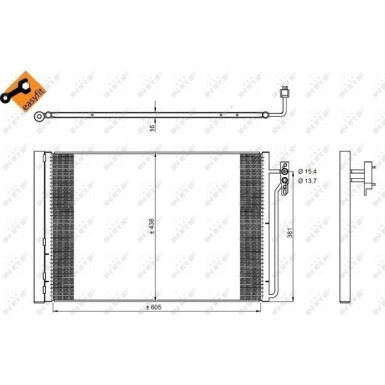 Kondensator, Klimaanlage EASY FIT 350224
