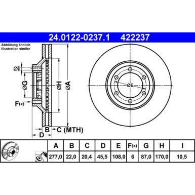 Bremsscheibe | 24.0122-0237.1