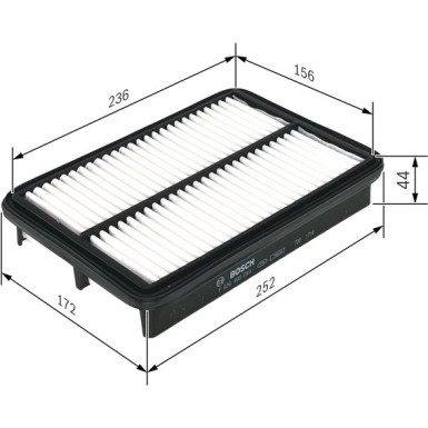 Luftfilter | HYUNDAI,KIA | F 026 400 044