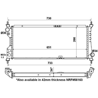 NRF Motorkühler | 507522