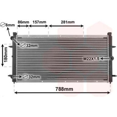VAN WEZEL Kühler, Motorkühlung 58002114