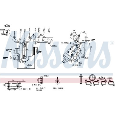 Nissens Turbo VW Multivan,Transporter 03 FACTORY NEW 93356