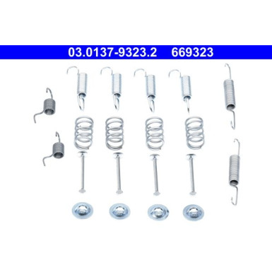 03.0137-9323.2 Zubehörsatz, Feststellbremsbacken
