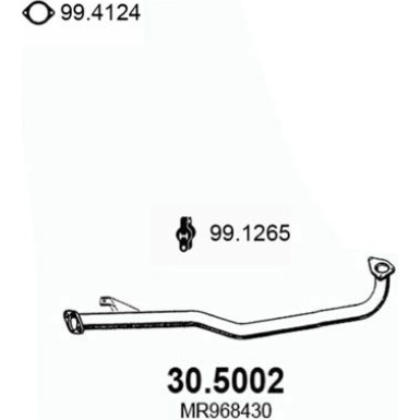 Abgasrohr | MITSUBISHI Pajero 99 | 30.5002