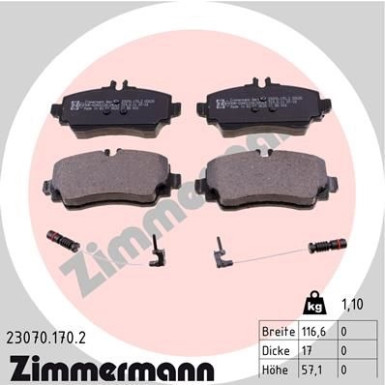 ZIMMERMANN Bremsbeläge