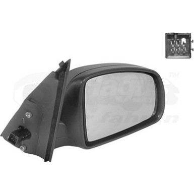Aussenspiegel re. elek. Verstell. bhz | Opel Meriva OE 6428174