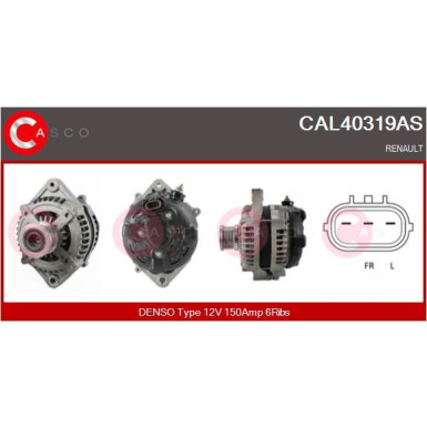 CASCO Generator CAL40319AS Brand New HQ