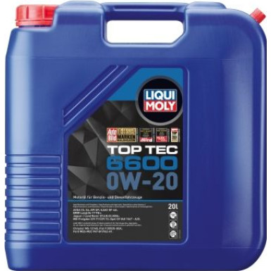 Liqui Moly Top Tec 6600 0W-20 20 l | 21412 | Kanister Kunststoff