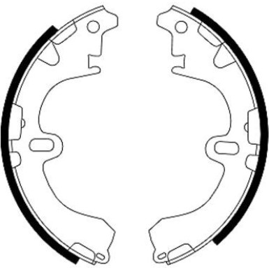 91043100 Bremsbackensatz 91043100 Bremsbackensatz