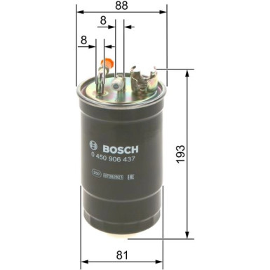 Kraftstofffilter | SEAT Leon, Toledo | 0 450 906 437