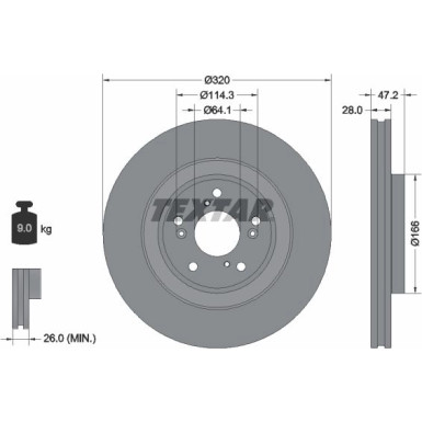 Bremsscheibe PRO 92306203