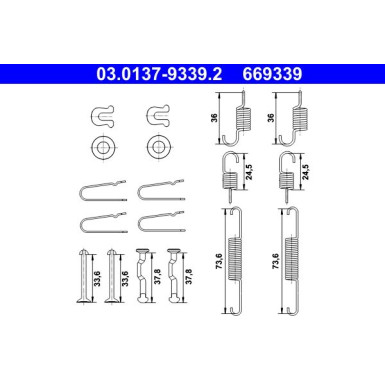 ATE Zubehör, Bremsbacken 03.0137-9339.2