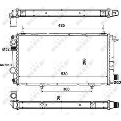Kühler, Motorkühlung | 58957 Kühler, Motorkühlung | 58957