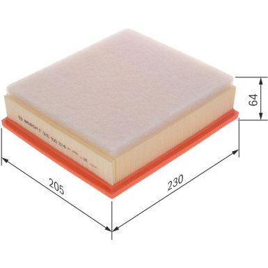 Luftfilter | BMW 1,2,3,4 Serie | F 026 400 374 Luftfilter | BMW 1,2,3,4 Serie | F 026 400 374