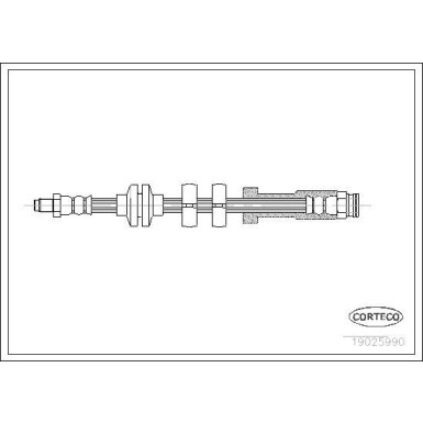 CORTECO Bremsschlauch | 19025990