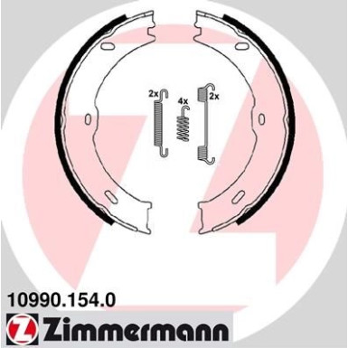 ZIMMERMANN Bremsbacken | 10990.154.0