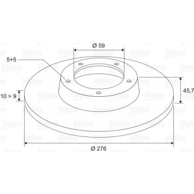 VALEO Bremsscheibe 186797