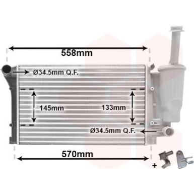 VAN WEZEL Kühler, Motorkühlung 17002291