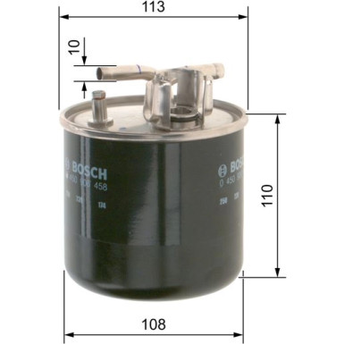 Kraftstofffilter | AUDI A8 quattro | 0 450 906 458