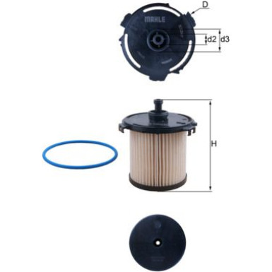 MAHLE Kraftstofffilter | KX 387D