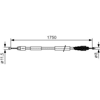 1 987 482 018 Seilzug, Feststellbremse
