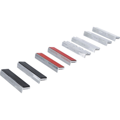 BGS Schraubstock-Schutzbacken-Satz | Aluminium | 125 mm | 8-tlg | 8442-1