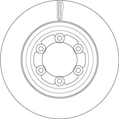 Bremsscheibe HA ISUZU D-Max 12 TRW SINGLE DF6736S