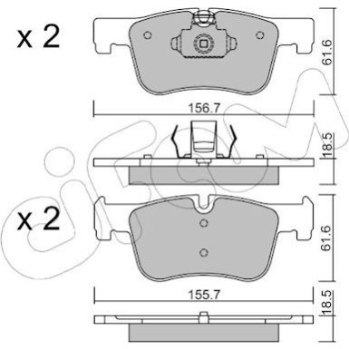 Bremsklötze VA | BMW F20,F30 10 | 822-960-0