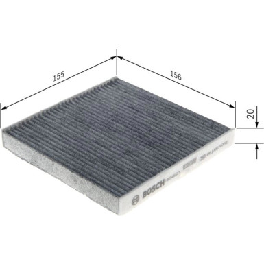Aktivkohlefilter | DAIHATSU Sirion 05 | 1987435051