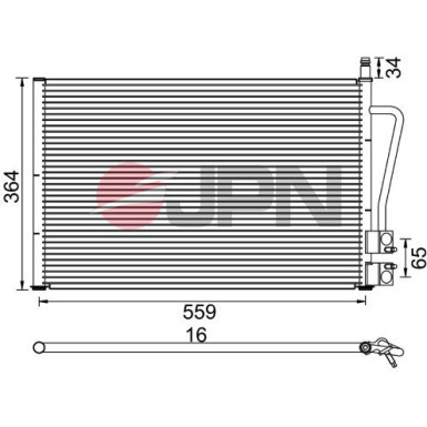 JPN Kondensator, Klimaanlage 60C9097-JPN