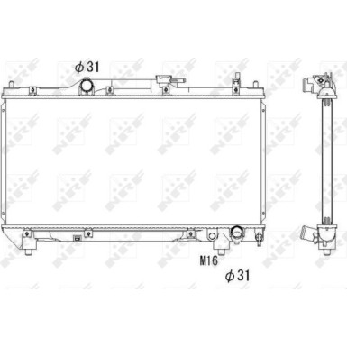 Kühler, Motorkühlung | NRF53267
