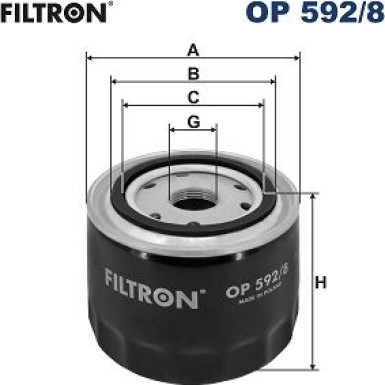 FILTRON Ölfilter | OP 592/8