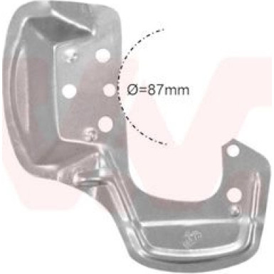 VAN WEZEL Spritzblech, Bremsscheibe | 3776372