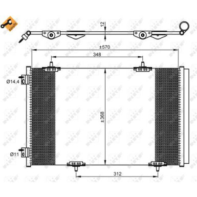Kondensator, Klimaanlage EASY FIT 350066