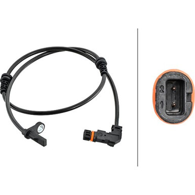 HELLA Sensor, Raddrehzahl HELLA Sensor, Raddrehzahl