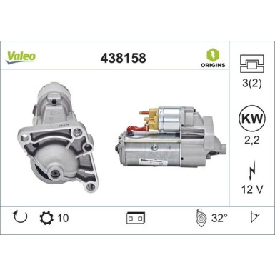 Starter Valeo Origins New OE TECHNOLOGIE VAL438158
