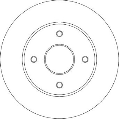 Bremsscheibe Citroen T. C4 TRW SINGLE DF4452BS