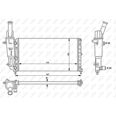 Kühler, Motorkühlung | 53225